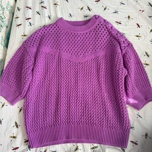 J. Crew Lavender Knit Sweater
